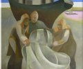 Aleksiej Bogustov,1979,Rybacy,tempera,plotno,85x75